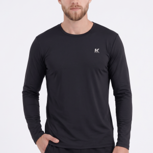 Camisa Masculina Uv 50+ Anti Odor Proteção Solar Segunda Pele Manga Longa Academia
