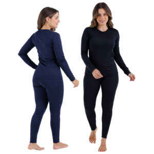 Kit 2 Conjuntos Térmico Calça e Blusa Manga Longa Unissex Segunda Pele Proteção Uv 50+ Qualidade